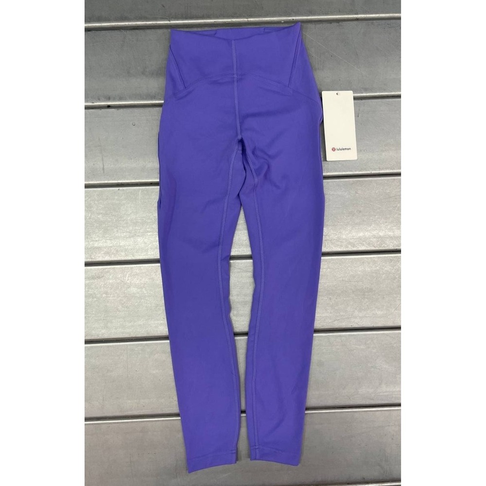 Lululemon Instill High Rise Tight 25 Leggings‎ Womens 2 Purple Active Yoga Pants